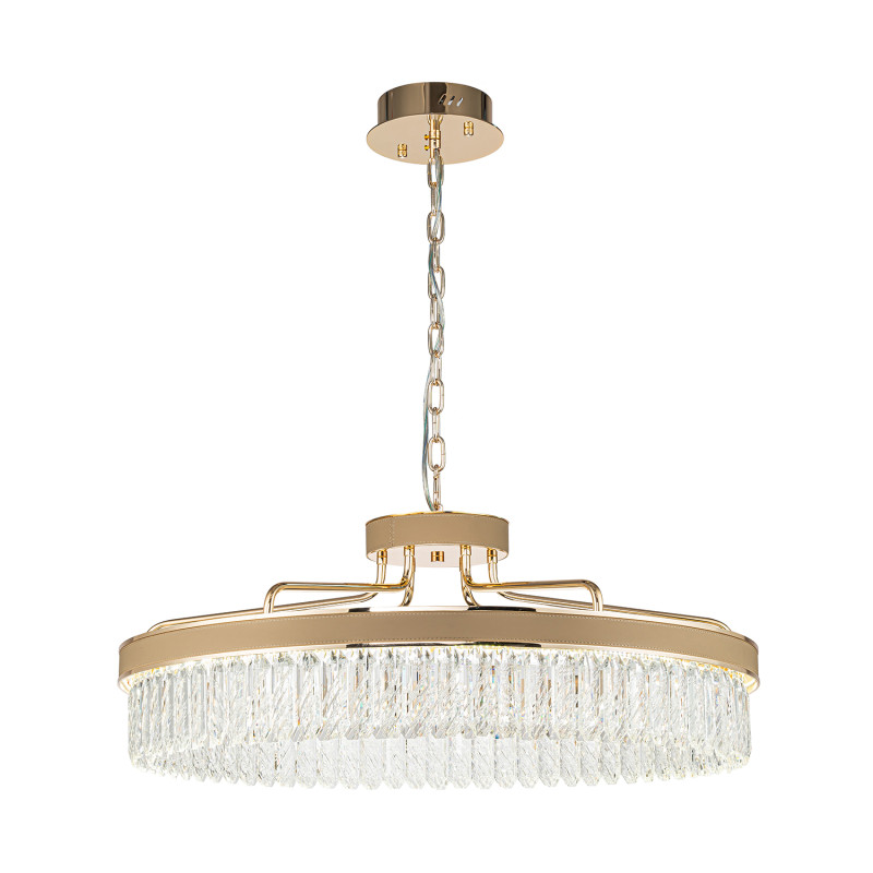 Подвесная люстра 80,5*118,5 см, 1*LED, 80W, 3000-6000К, Favourite Visconte 4304-8P латунный