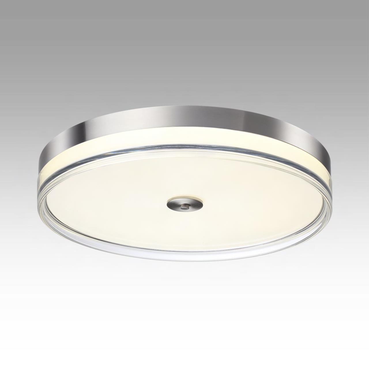 Настенно-потолочный светильник 50*8,2 см, LED 112W 4000K Sonex Eterna 7727/112L никель/прозрачный