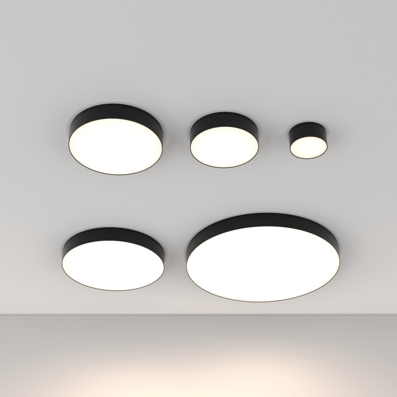 Светильник 12 см, 12W, 4000К Maytoni Ceiling & Wall C032CL-L12B4K, черный