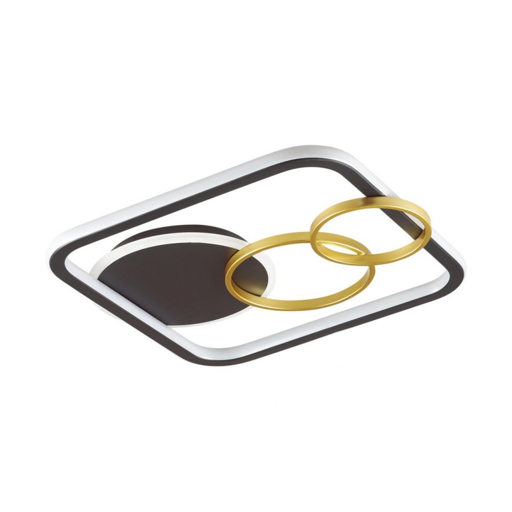 Светодиодный светильник 49 см, 71W, 3000-6000K, Lumion 5246/71CL, черный-золото