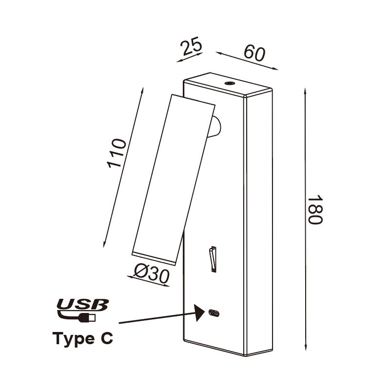 Бра 3*18 см, *LED*3W, 3000K, Mantra Tarifa MAN8987, латунь