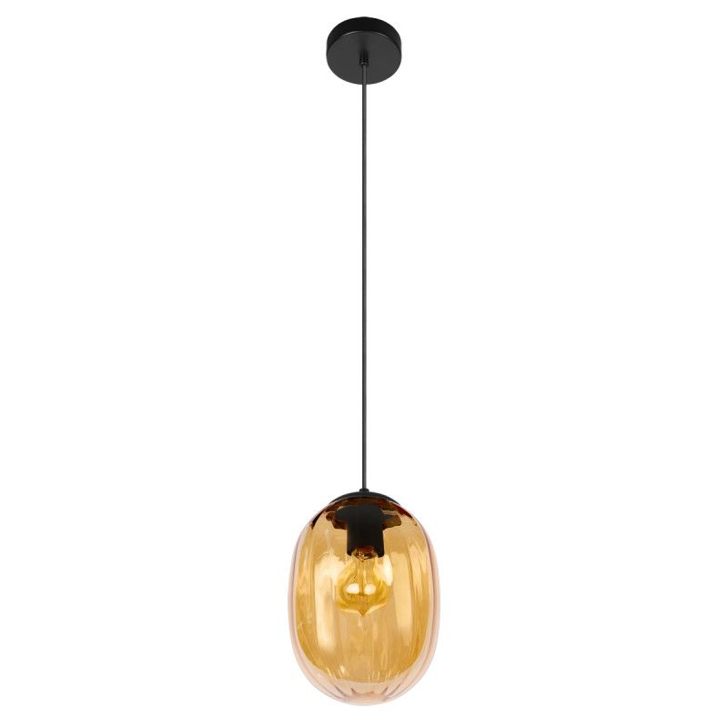 Подвесной светильник *18*-27,5 см, 1*E27*40W, LOFT IT Bubble 10427 Amber, черный