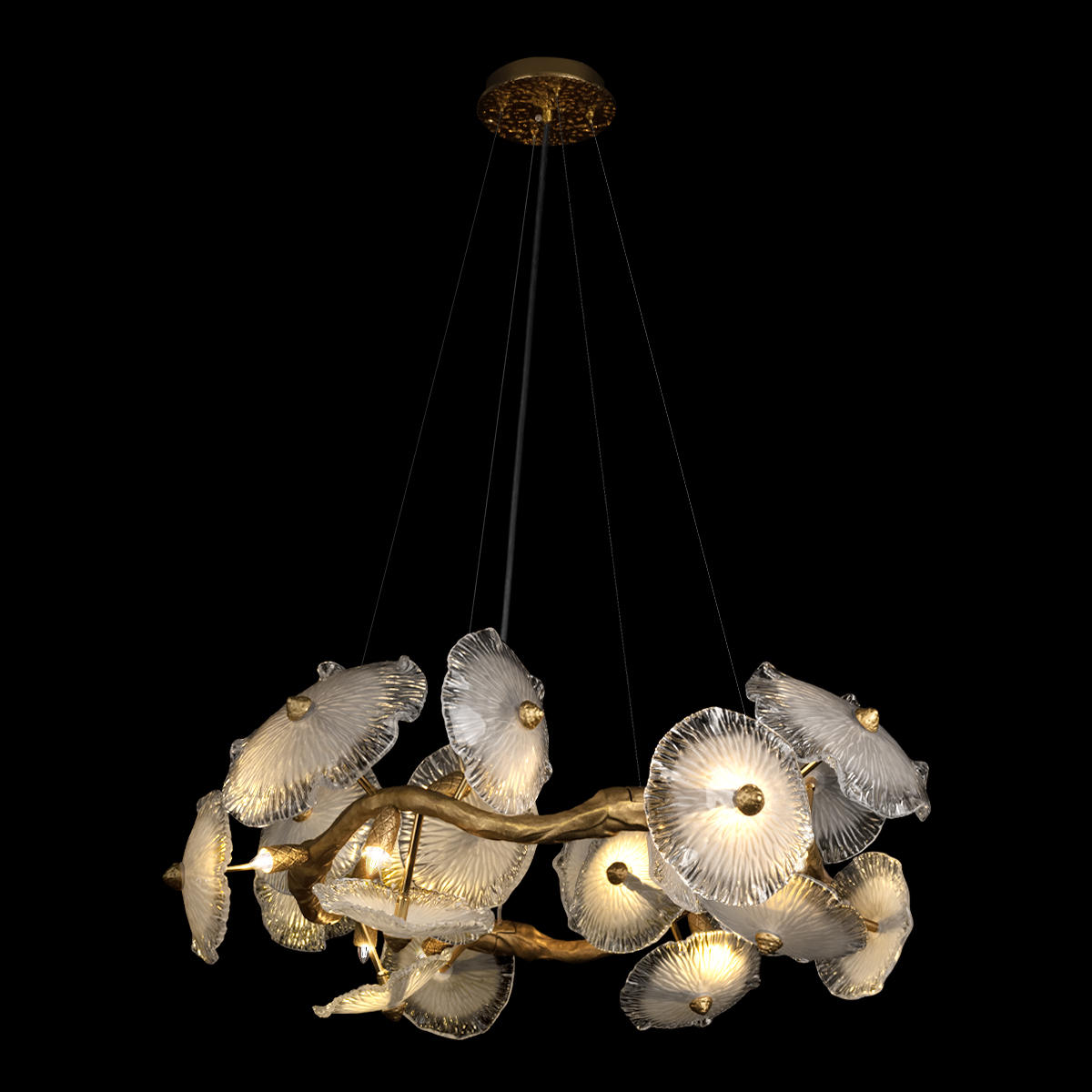 Подвесная люстра 85 см, Loft IT Bloom 10352/850 AB, бронза