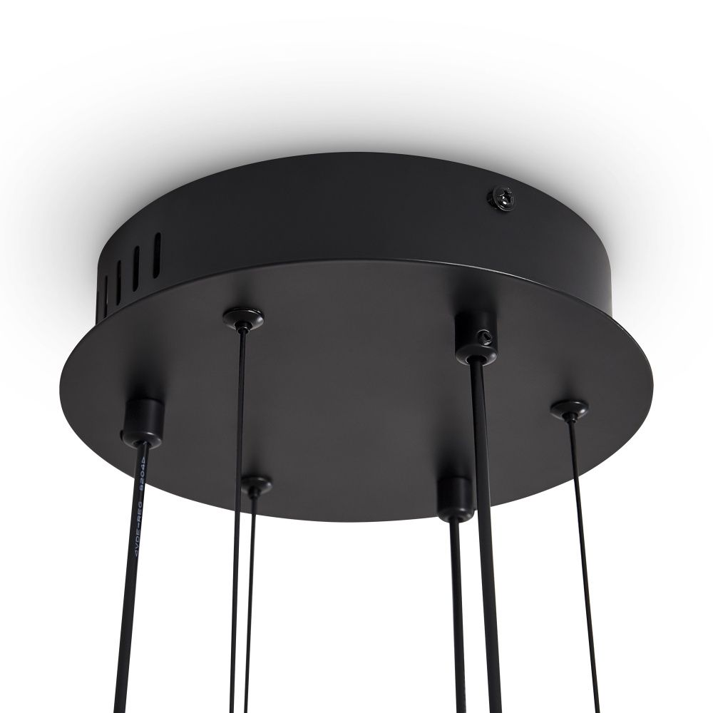 Подвесной светильник 70*70*30-160 см, LED*35W, 2700K, Freya Brilliance FR5557PL-L22B1, Черный