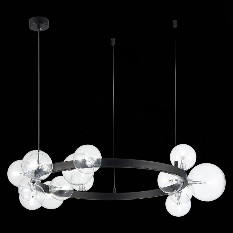 Светильник подвесной 90 см, 75W, 3000K ST LUCE NECTON SL1165.402.15 Черный