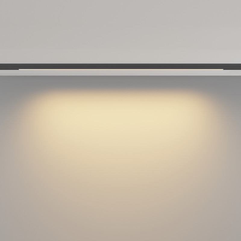 Трековый светильник 60*0,5*1,2 см, LED 10W 2700K Maytoni Technical Accessories for tracks Levity Basis TR190-1-10W2.7K-B черный