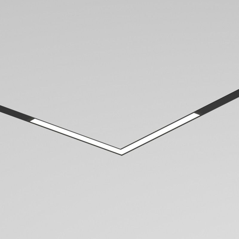 Трековый однофазный светильник 31 см, 18W, 3000K, Denkirs Simple Linear DK8114-BK, черный