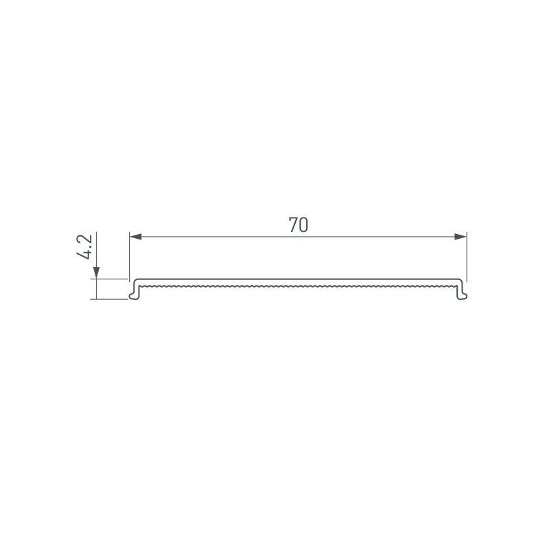 Экран Arlight 028036 200*3,2*0,5 см. Цена указана за 2 метра. Продается кратно 2 метрам.