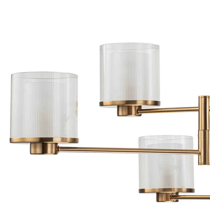 Люстра на штанге *80*132 см, 6*E14*40W, Indigo Classic V000352, бронзовый, 13023/6R Brass