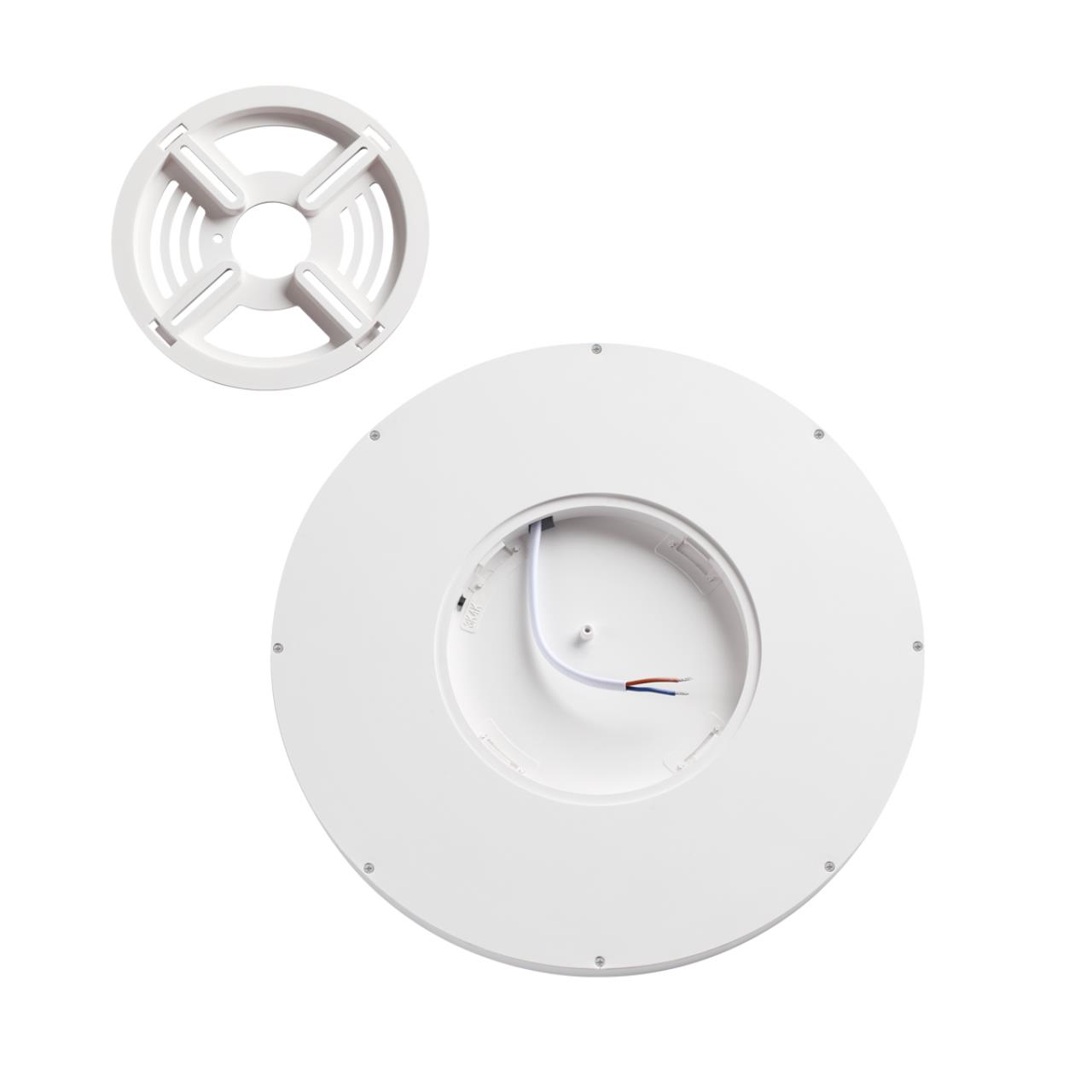 Cветильник 30*2,5 см, LED 24W, 3000/4000 К, IP40, белый, пластик Sonex Omega White, 7661/24L