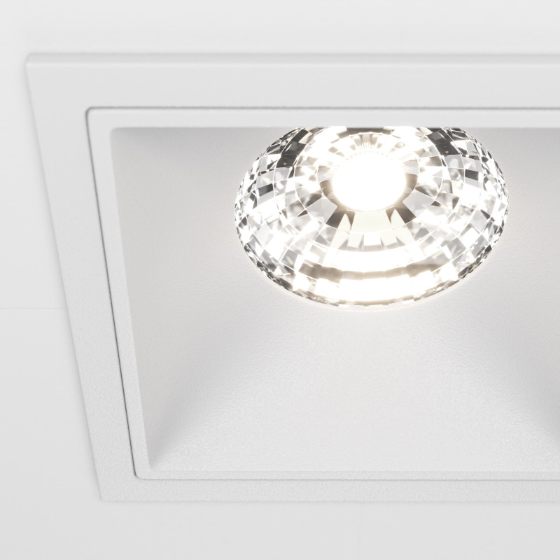 Светильник 9 см, 15W, 4000K, Technical DL043-01-15W4K-D-SQ-W, белый, 36°, Dim, Triac