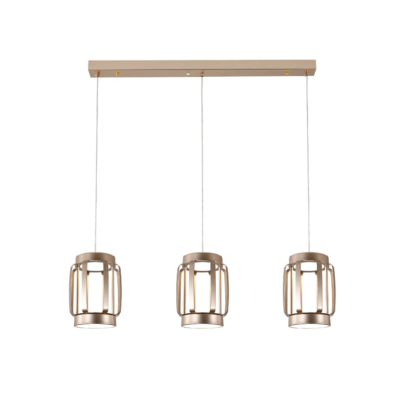Подвесной светильник 88,6*16*150 см, LED, 70W, 3000К-6000K, Indigo CAPSULA V000156L золотой, 14027/6P Gold