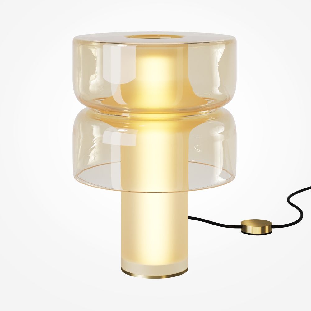 Настольная лампа *22*-31 см, *LED*9W, 3000K, Maytoni Vetro MOD485TL-L9AM3K, Латунь