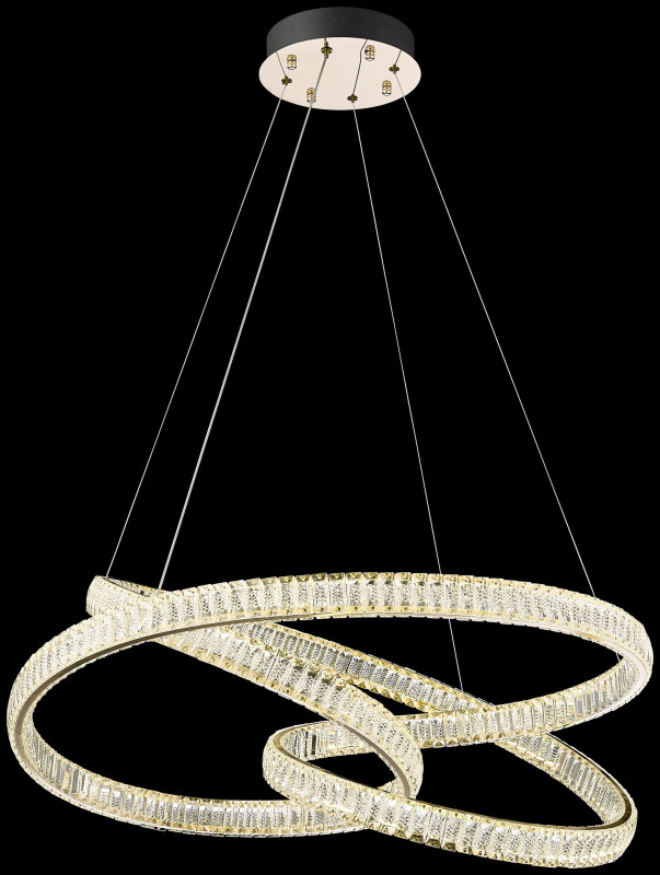 Подвесная люстра 75*75*160 см, LED, 108W, Wertmark  WE459.03.303 золотой