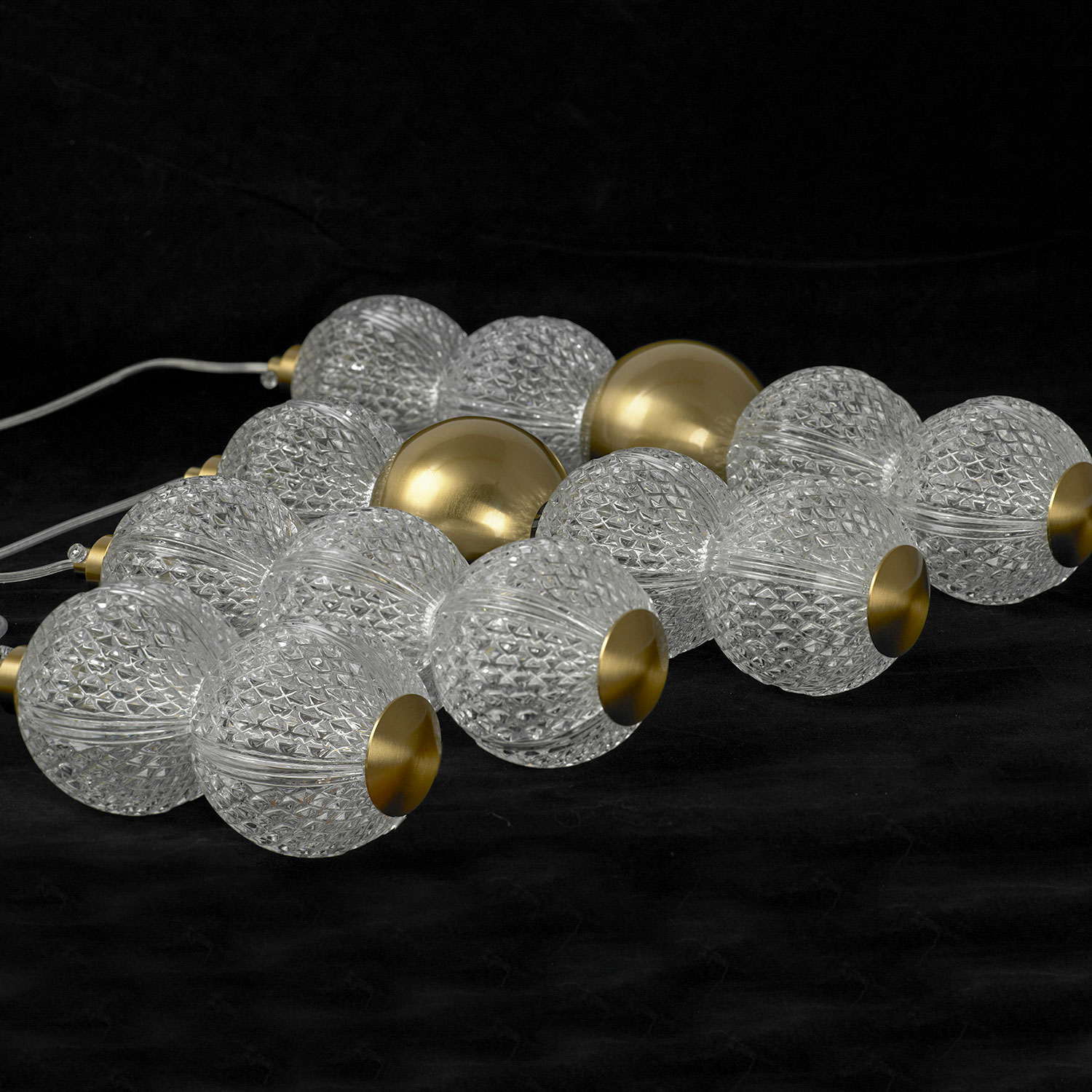Подвесной светильник 30*100 см, 12*LED*3W 4000K Lussole Cayuga LSP-7183 Бронзовый