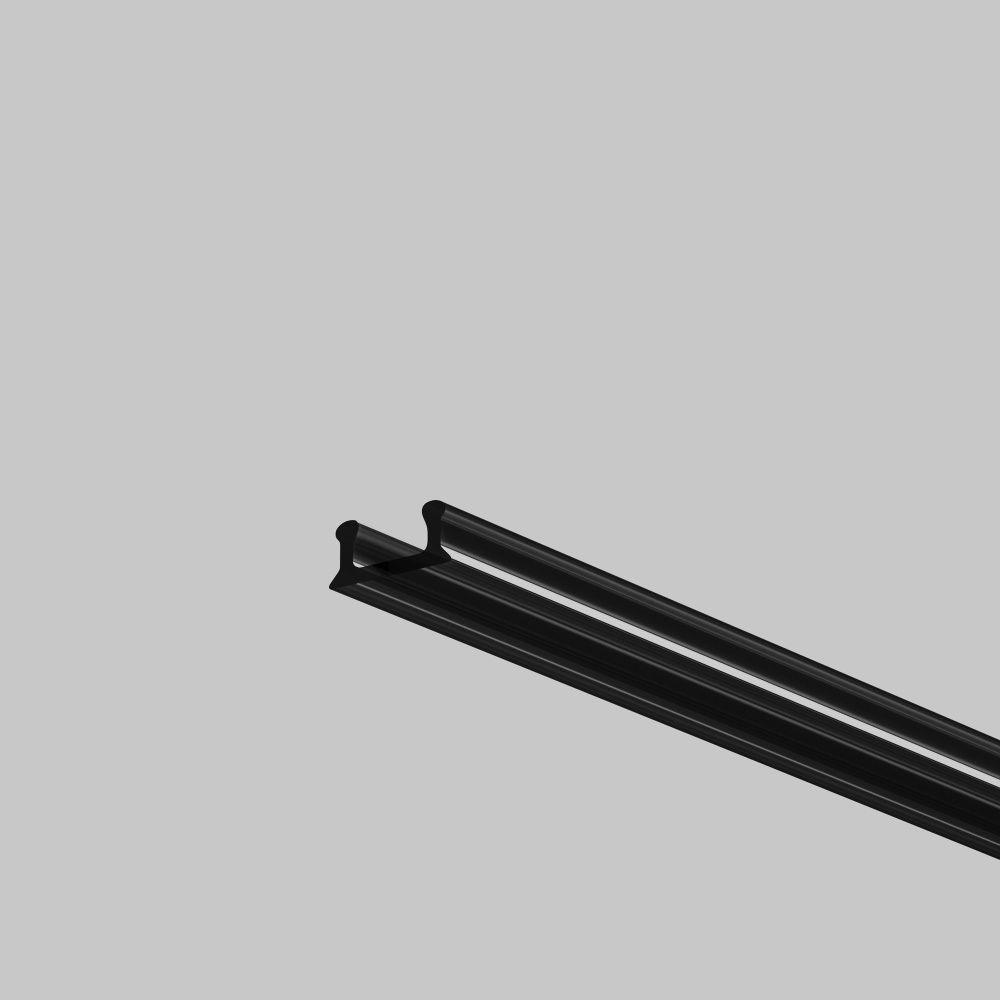 Рассеиватель для профиля 08×09 (Чёрный, 2 м), ALM-0809-B-DF-2M 642018, 200*1*0 см, Maytoni Led Strip 642018, Черный