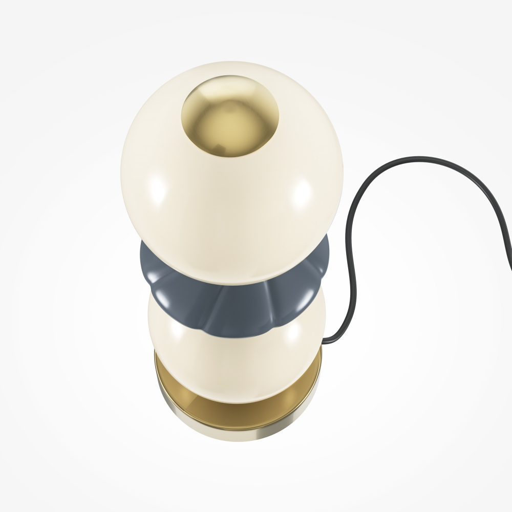 Настольный светильник 12*33,5 см, *LED*10W, 3000K, Maytoni Brosche MOD362TL-L10GR3K, Латунь