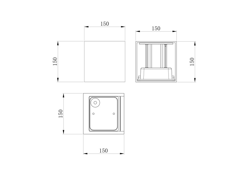 Светодиодный светильник 15 см, 20W, 3000K, Maytoni Fulton O572WL-L20GR3K, серый