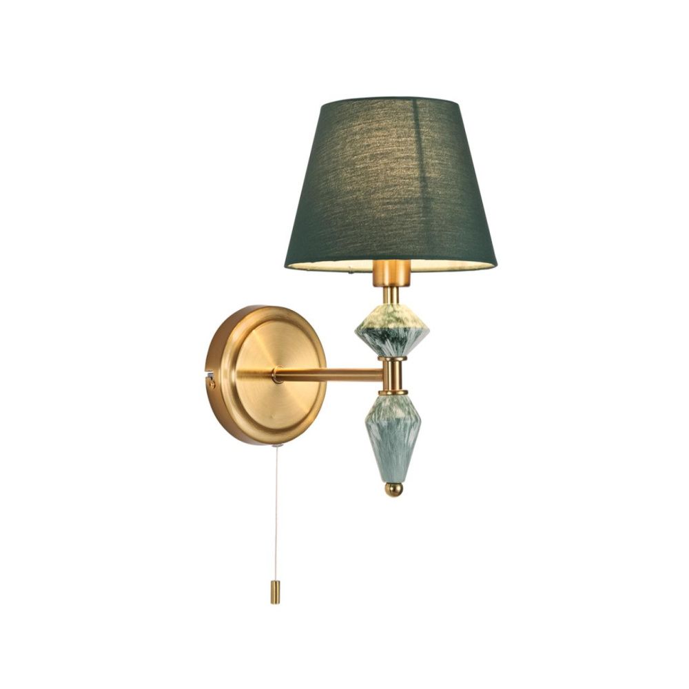 Бра с выключателем *17*37-37 см, 1*E14*40W, Lumion Vermont LUM8275/1W, латунь