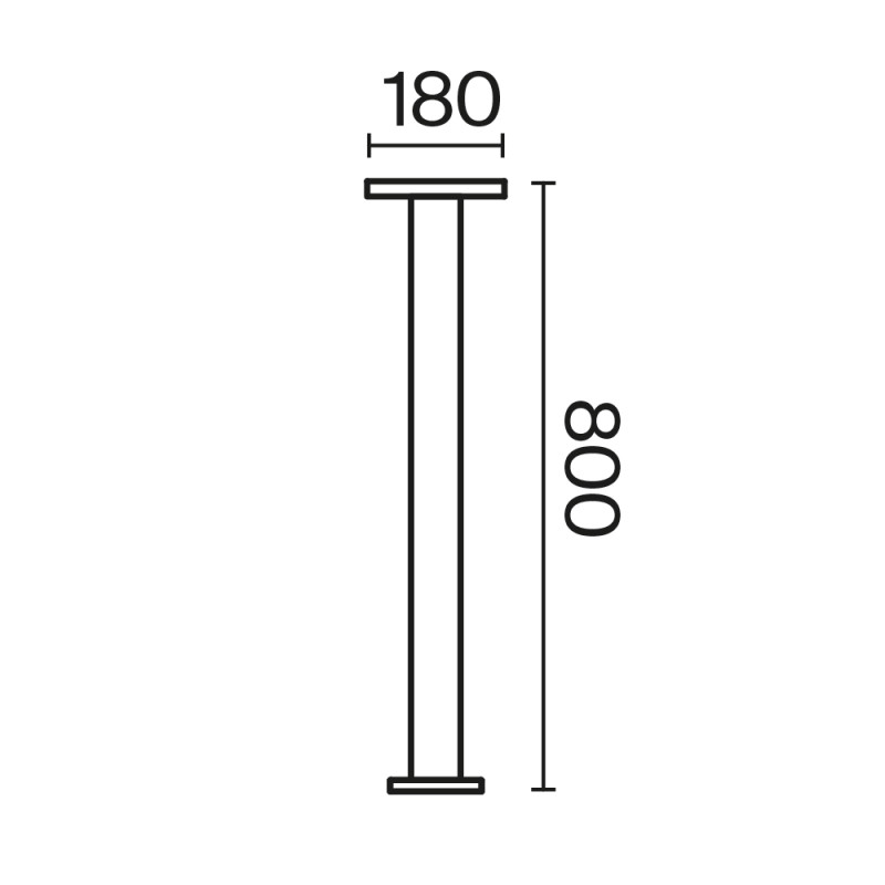 Светодиодный светильник 80 см, 12W, 3000K, Maytoni Wald O420FL-L12GF1, графит