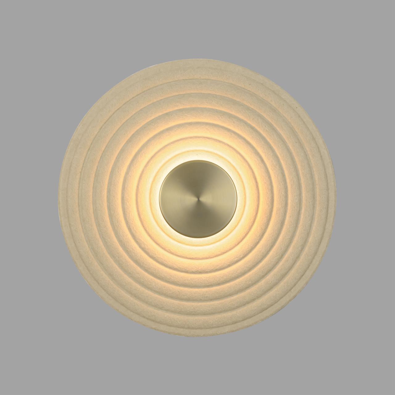 Бра 1*LED*8W, 3000К, 1200lm Odeon Light Felt 7035/6WL, бронзовый