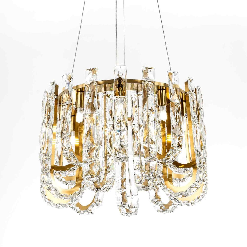 Подвесная люстра 40*60/140 см, 9*G9 MODELUX ML.6621.9 BS латунь