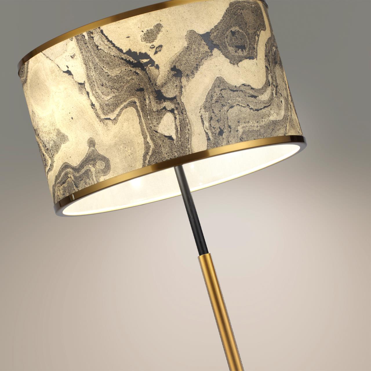 Торшер 38*38*157,5 см, 2 Е27*10W, Odeon Light Bergi, античная бронза 5064/2F