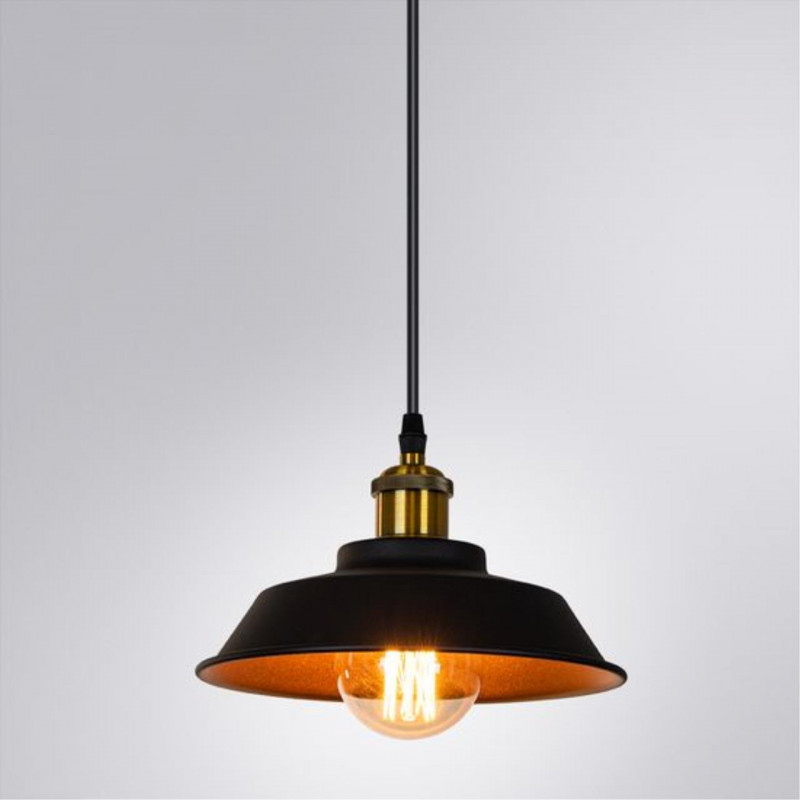Светильник подвесной Arte lamp Cappello Черный A7038SP-1BK