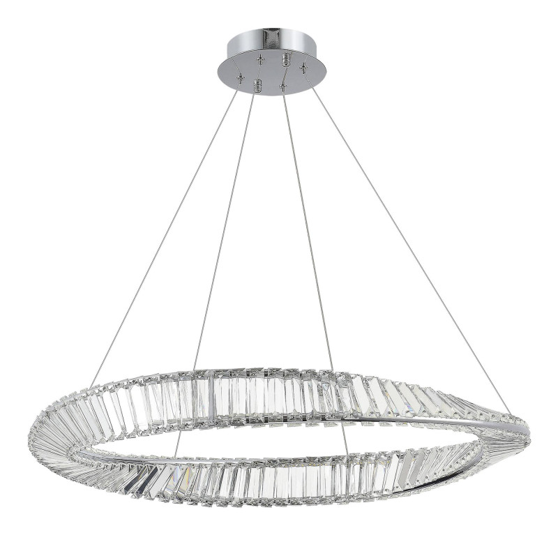 Светильник подвесной 80*200 см, LED*1*45W, 4000K, St Luce Ritorto SL6204.111.01, Хром