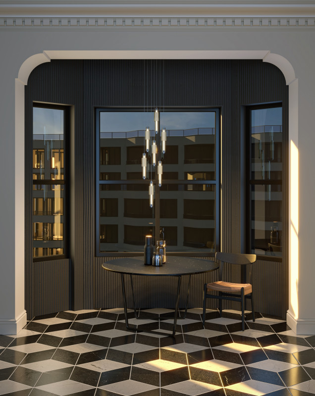 Светильник 12 см, 8W, 3000K, Maytoni Modern Verticale MOD308PL-L9CG3K, хром