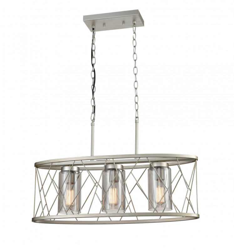 Подвесной светильник 20*70*125 см, 3*E27 сатин никель Vele Luce Voyage VL6083P03