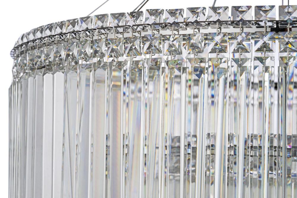 Люстра подвесная **41 см, Led лента*LED*134W, 3000/6000K, Arti Lampadari Ovindoli Gold Ovindoli L 1.5.80+40.101 N, Никель