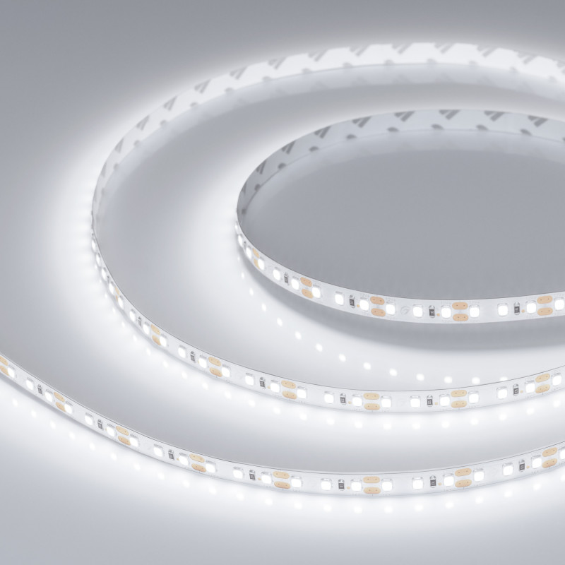 Лента RT-A120-8mm 12V White6000 (9.6 W/m, IP20, 2835, 5m) (Arlight, Открытый) 012334(2). Цена указана за 5 метров. Продается кратно 5 метрам.