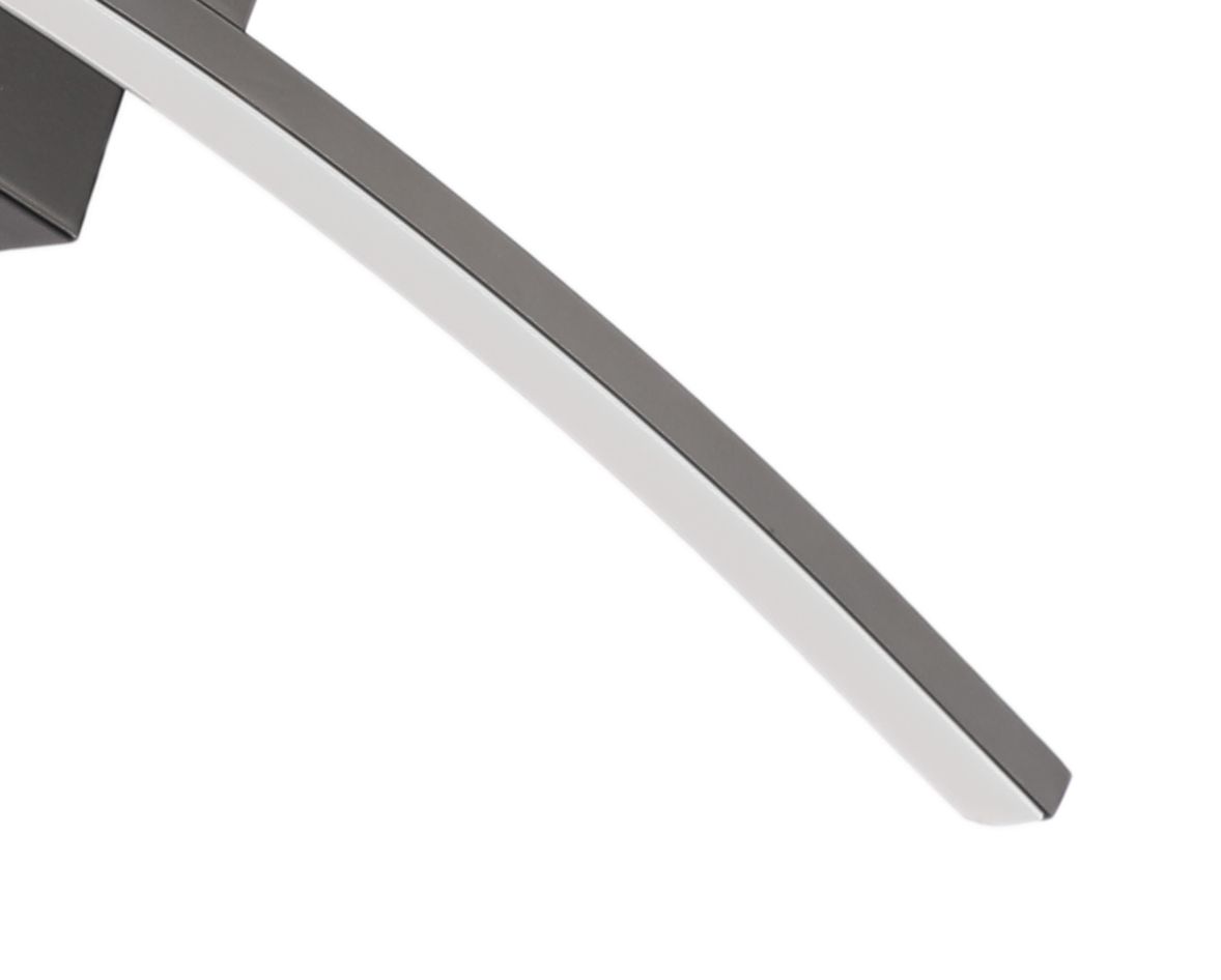 Подсветка 12*40*8 см, LED 8W 4000K черный Zortes Bow ZRS.79603.8