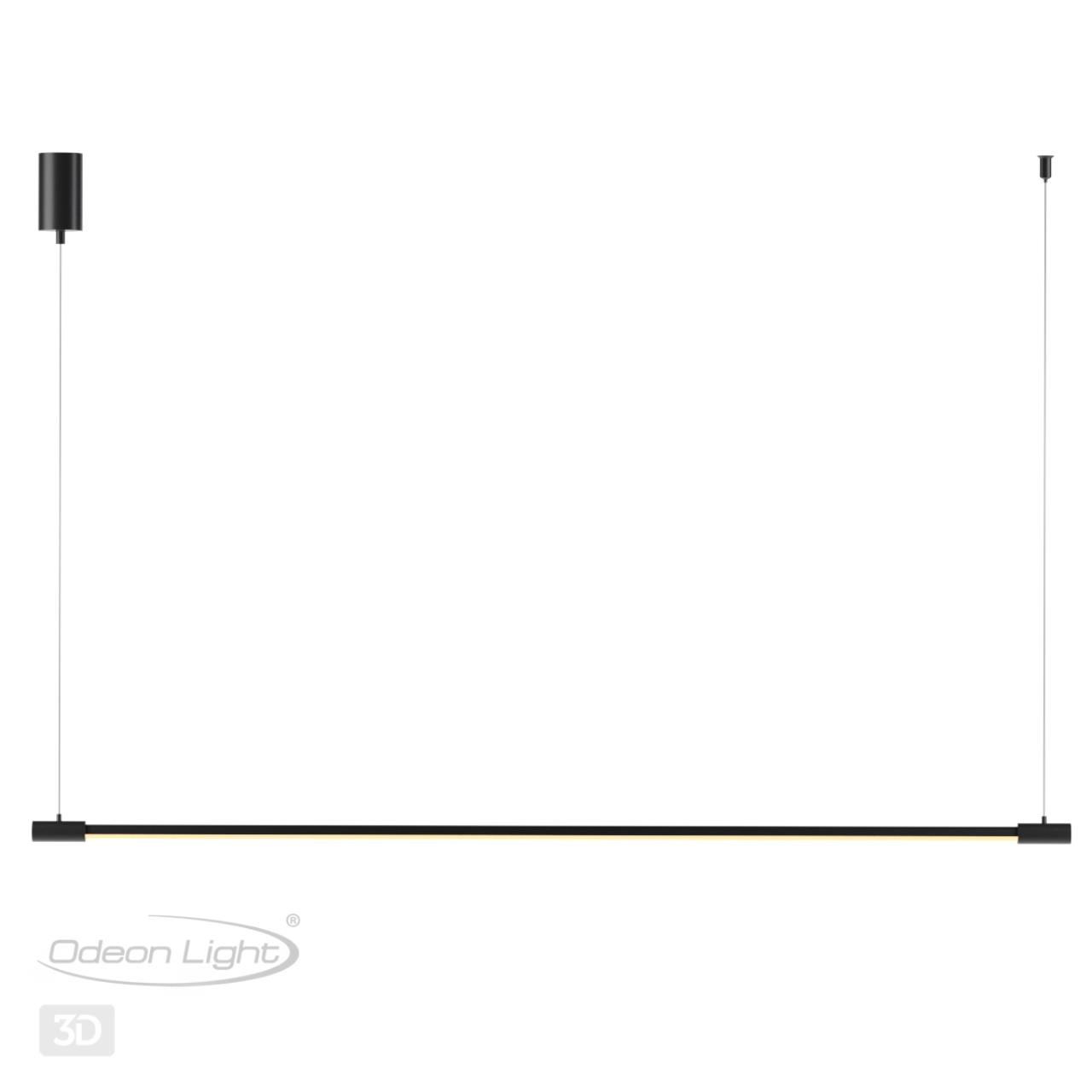 Светодиодный светильник 81 см, 9W, 3000K Odeon Light Fillini 4335/9L, черный