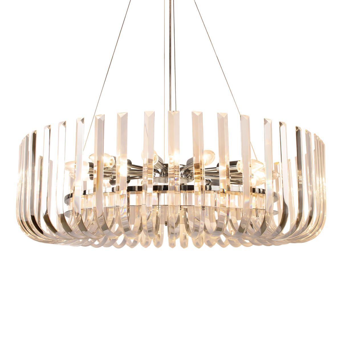 Подвесной светильник 80*25 см, 12*E14 LOFT IT Dakota никель 10300/800 Nickel