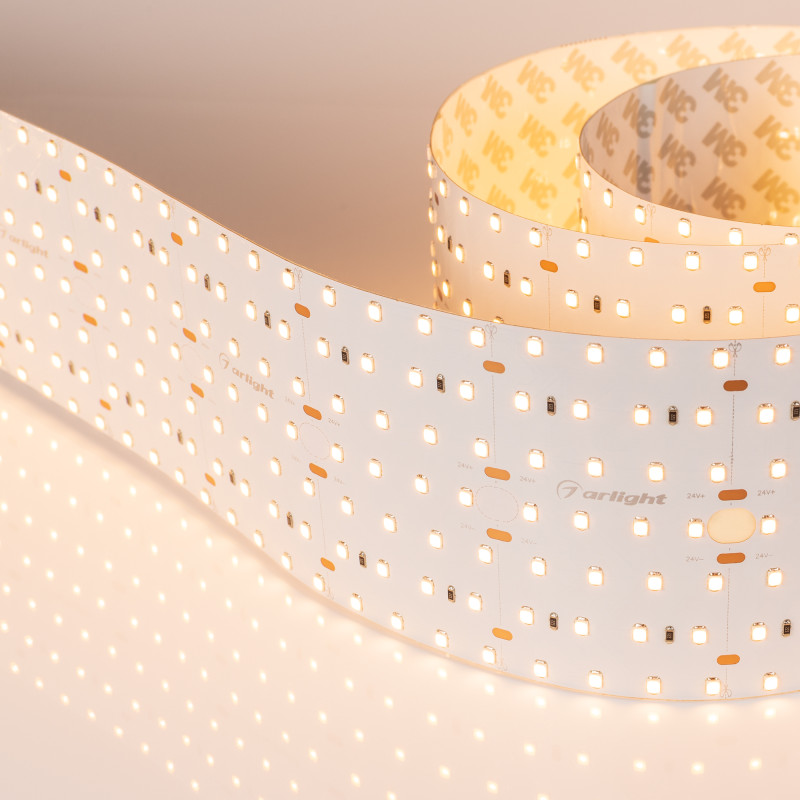 Лента S2-2500 24V Warm 2700K 85mm (2835, 560 LED/m, LUX) (Arlight, 40 Вт/м, IP20) 023409. Цена указана за 2,5 метров. Продается кратно 2,5 метрам.