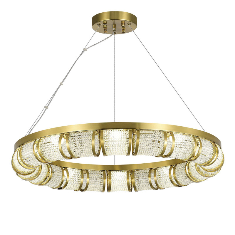 Светильник подвесной 100*12/180 см, 1*LED*65W 3000K ST LUCE Esme SL6011.313.01 латунь