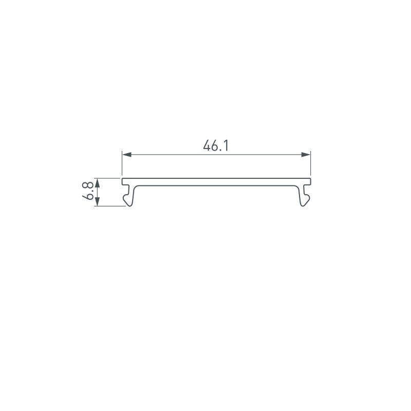 Экран Arlight 027293 200*4,6*0,5 см. Цена указана за 2 метра. Продается кратно 2 метрам.
