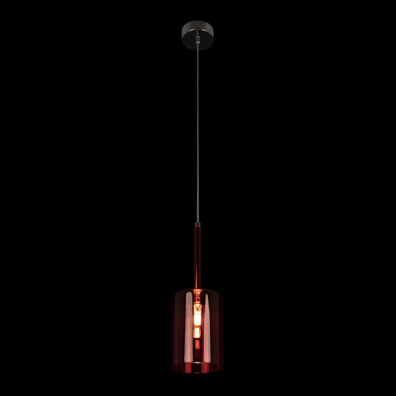 Подвесной светильник 10 см, 1*G4*5W хром Loft It Spillray 10232/C Red