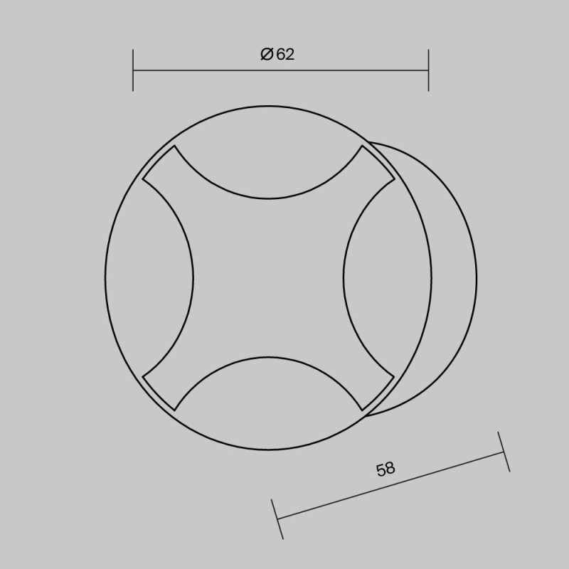 Уличный встраиваемый Maytoni Biscotti O036-L3B3K, 3W LED, 3000K, черный