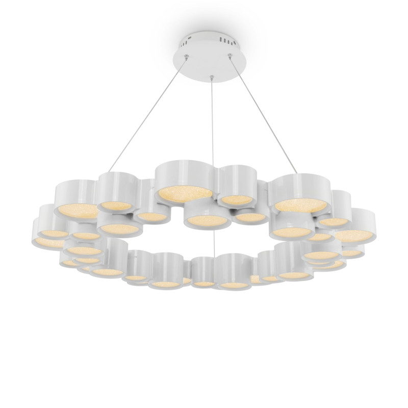 Подвесная люстра Freya Marilyn FR6043PL-L90W, 95W LED, 3000K, диаметр 76 см, белый