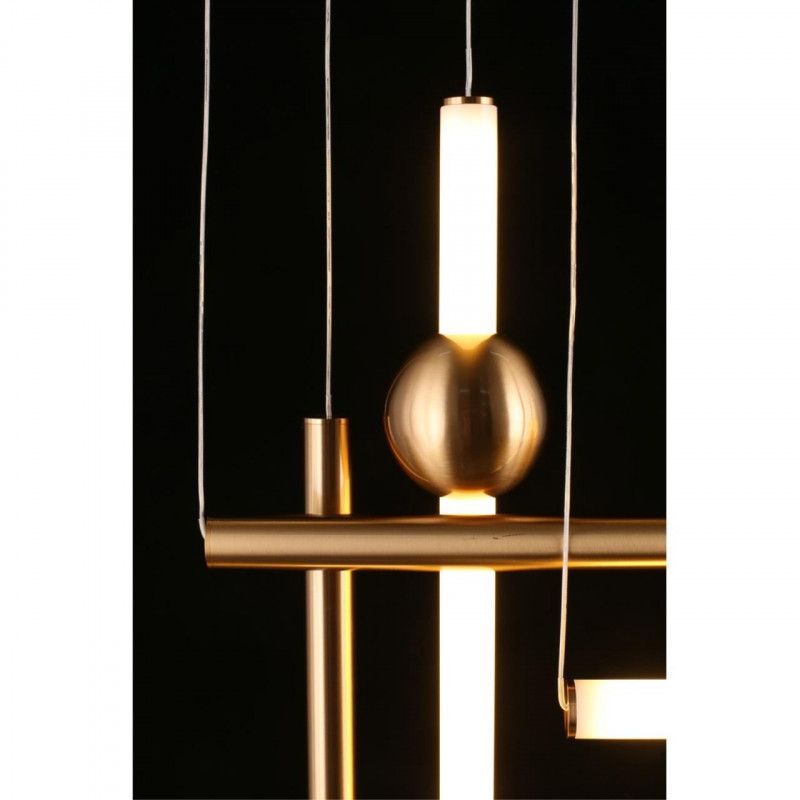 Подвесной светильник 85*15*90-250 см 50W, 3000K, Aployt Zhozefin APL.038.06.50, бронзовый