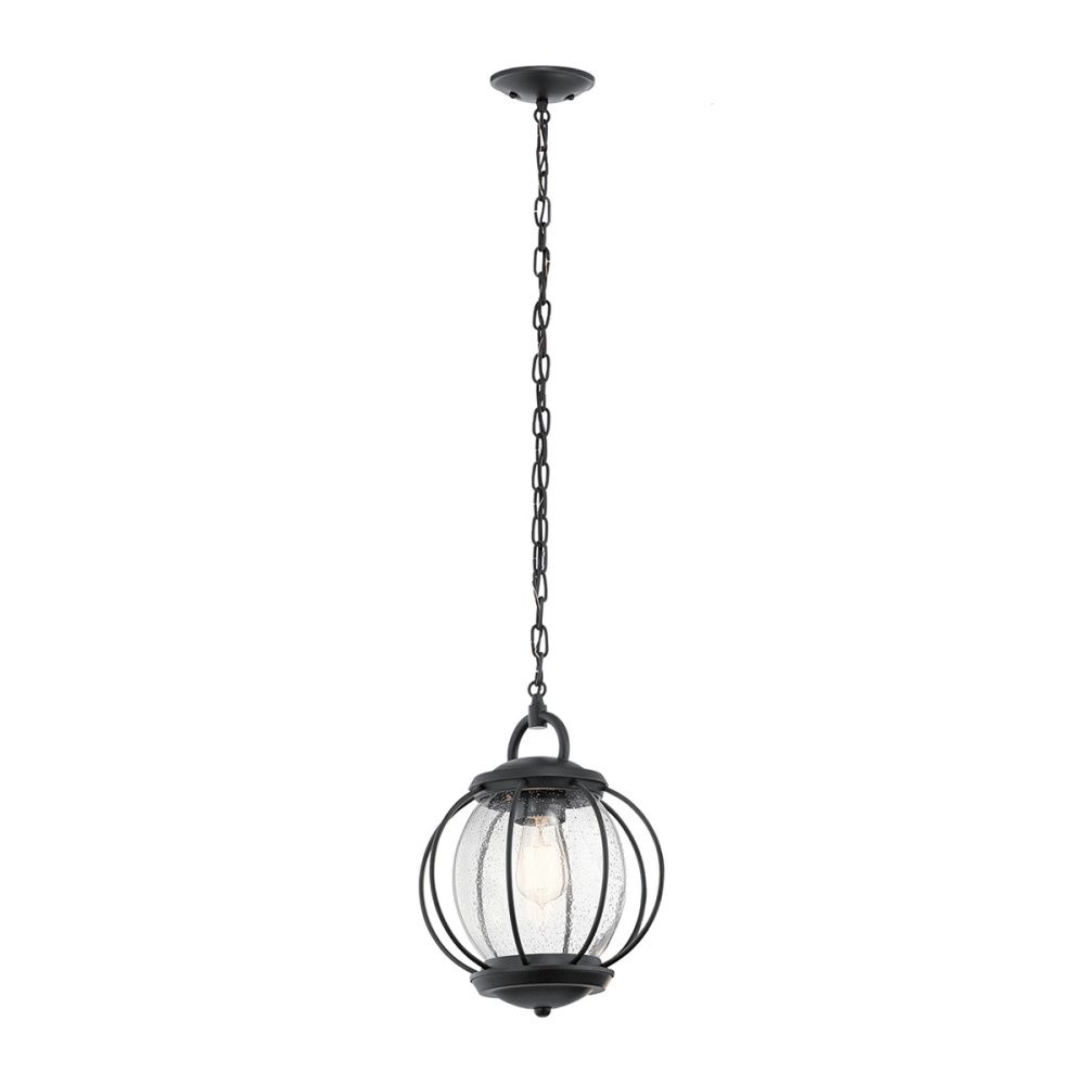 Подвесной фонарь *28*53-232 см, E14*60W, Natural Concepts Kichler Vandalia ORB-TL-LIME, черный, латунь