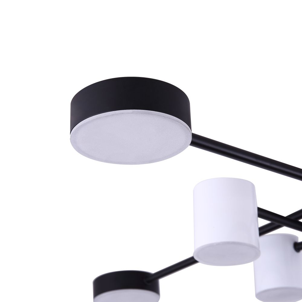 Светильник 92,6*92,4*22-22 см, *LED*40W, Freya  FR6048CL-L8B, Черный