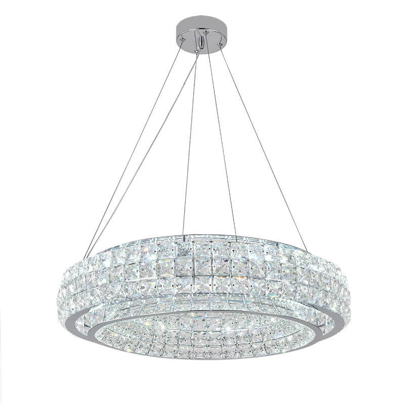 Подвесная люстра 60 см, 130W, 3000-6000K, Indigo Valore 12044/B/1P Chrome V000101L, хром, 12044/B/1P Chrome