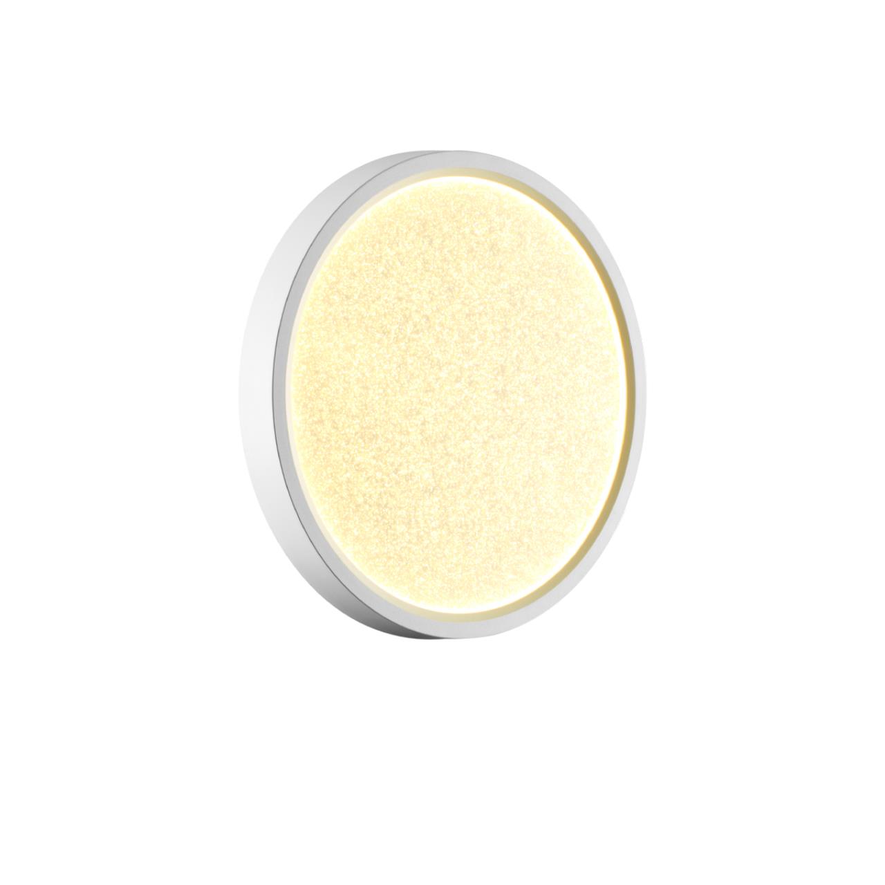 Cветильник 23*2,5 см, LED 18W, 3000/4000 К, IP40, белый, пластик Sonex Omega White, 7661/18L