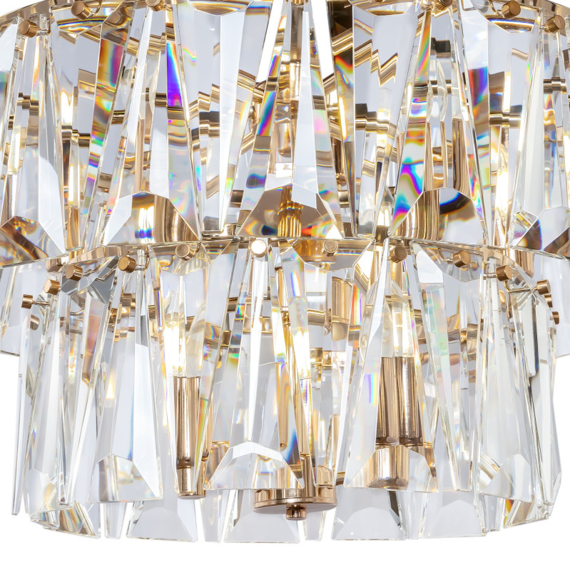 Подвесная люстра Maytoni Puntes MOD043PL-18G, диаметр 77 см, золото