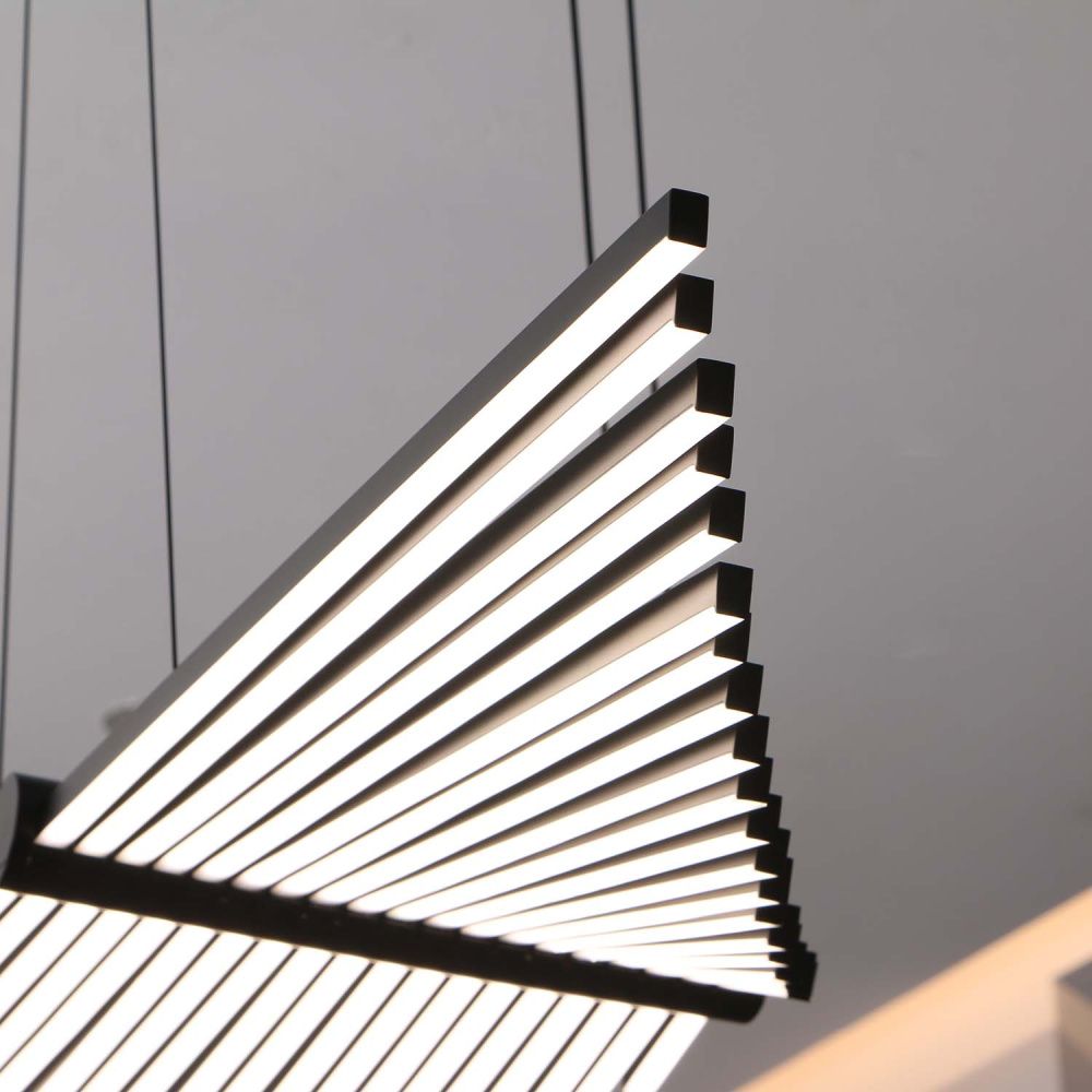 Подвесная люстра 27*150 см, 2*LED, 60W, 4000K, Favourite Vingar 4381-2P, чернный матовый