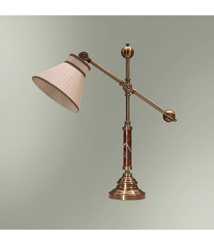 Настольная лампа Good light (Фотон) с абажуром 21-08.57/3857, бронза, бежевый